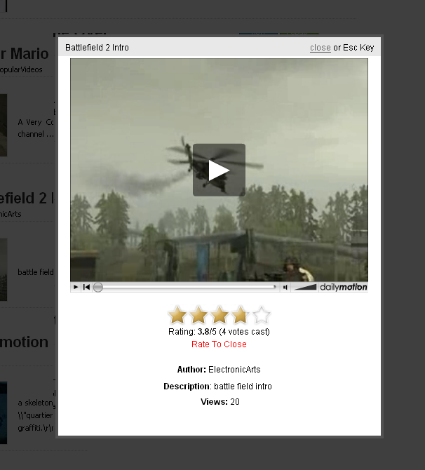 PHPDirector Main Page Screenshot