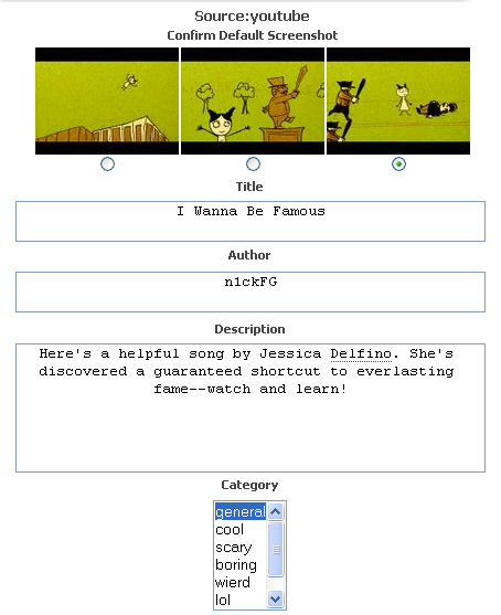 PHPDirector Admin Categories Screenshot